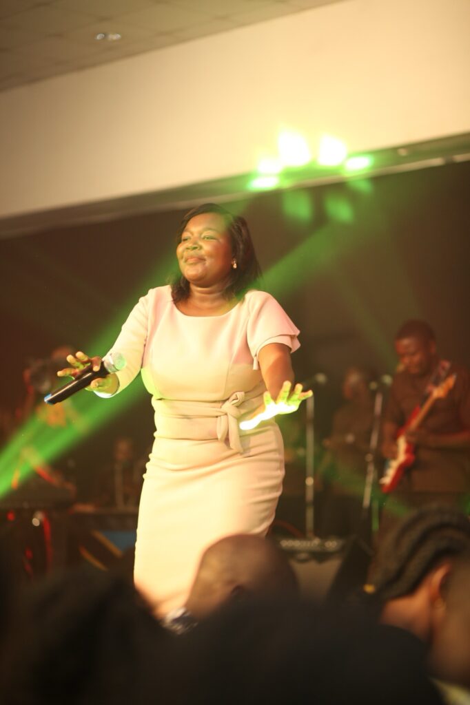 Ministering in song at Sifu Bwana Worship